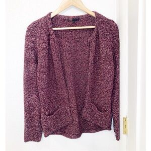 MAJE Jefferson Sweater Hook and eye cardigan with metallic detail SZ: 1 (small)